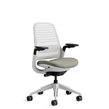 Steelcase Series 1, silla de oficina ergonómica con sujeción lumbar y brazos 4D regulables, respaldo de malla Trufa