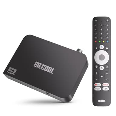 Android TV Box 12.0, MECOOL KM9 Pro MAX Smart TV Box 2GB 32GB certificación Netflix Google Asistente Dolby Audio, GTV 4K Soporte AV1 HDR 4K 2.4g 5.0g WiFi5 BT5.0