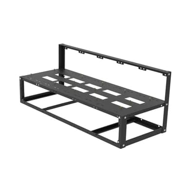 Soporte para placa base de minería | Minero de acero al aire libre | Marco de plataforma de minería | Paquete de tornillos de montaje fijo | Mejora GPU Air fl0w criptomoneda | Caja de plataforma de