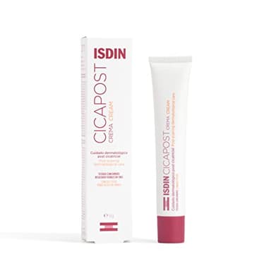 ISDIN Cicapost, Cuidado dermatológico post cicatricial, Crema con Rosa Mosqueta para la reparación de cicatrices, 50 gr