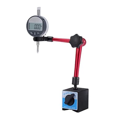 KATSU Indicador de Carátula Calibre DTI con Base Magnética 0-12,7mm Reloj Comparador Herramientas de Medición de Alta Precisión 401127