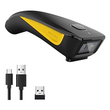 NETUM Escáner de código de Barras 1D 2D inalámbrico, Bluetooth QR escáner de Bolsillo portátil, para inventario para tabletas, iPhone, iPad, Android, iOS, PC y POS - C750