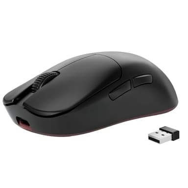 MAMBASNAKE AJAZZ AJ099 Superlight Ratón Gaming Inalámbrico, 54g Ultraligero Mouse Gaming, 12,000DPI, Sensor PixArt PAW3311, Modo Dual(2.4G/Cableado) G502 Ratón Gamer, Batería 200 Horas, PC/Mac, Negro