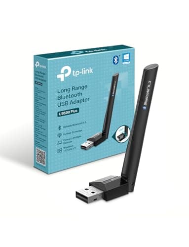 TP-Link UB500 Plus Adaptador USB Bluetooth 5.3 (EDR & BLE), Conexión Estable y de Largo Alcance, Compatible con Win 11/10/8.1/7, Plug & Play para computadora, portátil, Mouse, Teclado y Altavoz