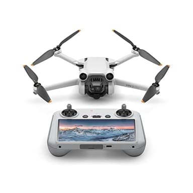 DJI Mini 3 Pro con DJI Smart Control – Dron ligero y plegable con Mando a distancia, vídeo 4K/60 fps, fotos de 48 MP, 34 minutos de tiempo de vuelo, detección de obstáculos tridireccional