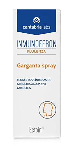 Inmunoferon Flulenza Garganta Spray - Protección Natural, Reduce Inflamación, Ronquera, Dolor de Garganta, Tos y la Entrada de Bacterias y Virus, de Agradable Sabor, 20 ml