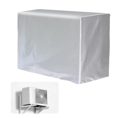 Funda para Aire Acondicionado Exterior, Cubre Aire Acondicionado Compresor PVC Protector Aire Acondicionado Portatil Impermeable Anti Polvo Protección UV Solar, 90 * 40 * 70cm