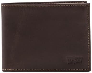 Levi's Casual Classics Hunte Coin Bifold-Batwin, Billeteras para Hombre, Marrón (Dark Brown), Talla única