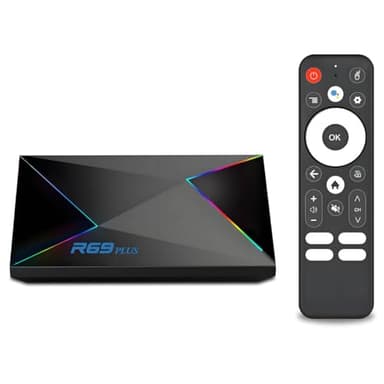 TV Box Android 14, Android TV Box 4GB RAM 32GB ROM Chipset Allwinner H728, Android 14.0 Box soporta 1000M Ethernet & 2.4-5.8GHZ WIFI6 y HD 8K BT5.0