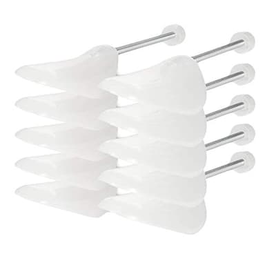 Incutex 5 pares de plástico hormas zapatos, tamaño variable 38-44, transparente