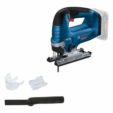 Bosch Professional 18V System GST 18V-125 B - Sierra de calar a batería (Brushless, 3500 cpm, profundidad de corte 125 mm, adaptador de aspiración)