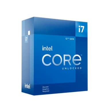 Intel Core i7-12700KF 12th generation desktop processor (base clock: 3.6GHz turbo boost: 5.0GHz, 6 cores, LGA1700, RAM DDR4 and DDR5 up to 128GB) BX8071512700KF
