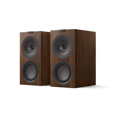 KEF Q Concerto Meta Altavoces de sobremesa pasivos HiFi, Nogal | Música | Televisión y Home Cinema | Gaming | Reflector de Graves tridireccional | Transductor Uni-Q 10cm con Mat | LF 16,5cm