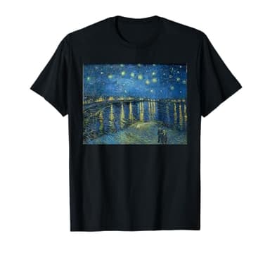 Vincent van Gogh Noche estrellada sobre el Ródano Camiseta