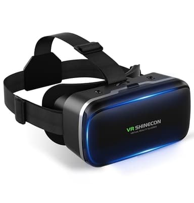 FIYAPOO Gafas de Realidad Virtual 3D, Gafas HD para Cine y Juegos, Compatibles con Teléfonos Inteligentes Android y iPhone de 4.7 a 6.53 Pulgadas, Niños y Familia