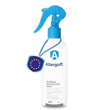 Allergoff Antiacaros Spray 400ml - No tóxico - Para Colchon, Cama y Textiles - Para alérgicos - Eliminar los síntomas - Neutraliza alérgenos de acaros, animales domésticos, polen y moho