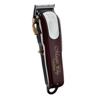 Wahl Cordless Magic Clip - Cortapelos para Difuminar - Máquina de Cortar Pelo para Hombre, Rojo