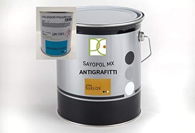 BARNIZ POLIURETANO 2 COMP. PARA SUELOS INCOLORO DE ALTO BRILLO Y RESISTENCIA CON EFECTO ANTIGRAFITTI 3 LT. (2 lt. base + 1 lt. catalizador)