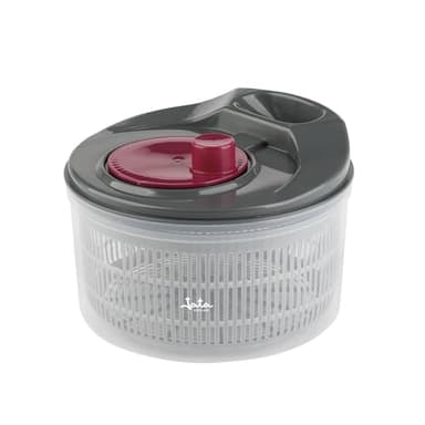 JATA HOGAR HACC4554 - Centrifugadora Lechuga. Escurridor Verduras. 3 Litros de capacidad. Libre de BPA. Gira en ambos sentidos. Centrifuga, lava y seca lechuga, frutas y verduras