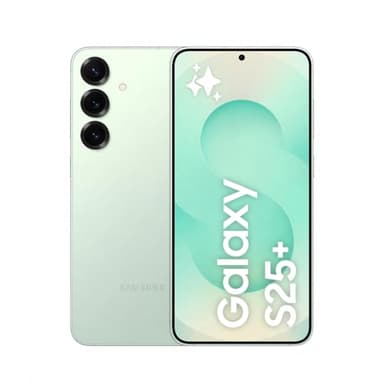 Samsung Galaxy S25+ 512GB Teléfono Móvil con IA, Galaxy AI, 12GB RAM, Cámara 50MP, Dual SIM, IP68, Garantía del Fabricante 3 Años + 1 Año Extra, Color Menta (Versión Española)