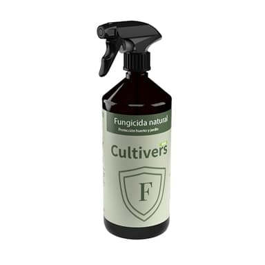 CULTIVERS Fungicida Ecológico 1 L para Plantas de Exterior e Interior. Preventivo y Curativo. Eliminación de Hongos como: Mildiu, Oidio, Roya, Alternaría, monilia etc. Fungicida Natural.