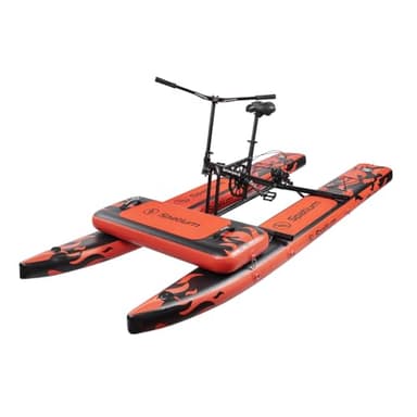 Spatium Sup Bicicleta acuática Bote Inflable a Pedales Kayak Inflable a Pedales Bote Inflable a Pedales Vela Pesca Naranja+