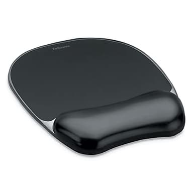 Fellowes Alfombrilla Con Reposamuñecas Ergonómico Para Ratón, Negro, Custom Mouse Pad