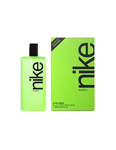 NIKE - Ultra Green, Colonia Hombre, 200 ml, Perfume Formato Spray, Eau de Toilette Natural y Masculina. Aroma Amaderado Oriental, Fragancia Fresca, Poderosa y de Larga Duración