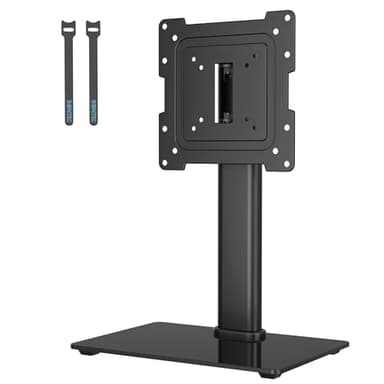 BONTEC Soporte TV Pie para Pantallas de 17-43 Pulgadas LCD/LED/OLED/Plasma/Curva, Mesa Universal con Giratorio y Altura Ajustable, Soporte Pie TV hasta 45kg, Máx VESA 200x200 mm