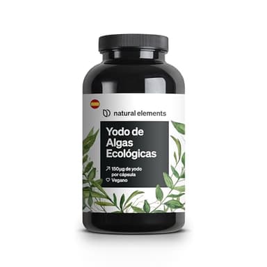 Yodo de Algas Ecológicas – 365 comprimidos – 150µg yodo algas pardas/1 comprimido – calidad eco. para tiroides – vegano, alta dosificación, sin aditivos -– producido en Alemania y probado