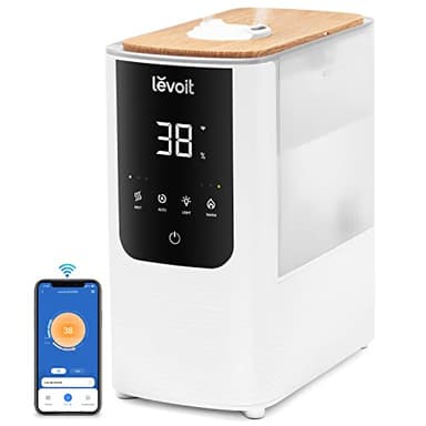 LEVOIT OasisMist 4.5L Humidificador Inteligente, Niebla Caliente & Fría a 45h y 40m² , Modo Auto, Luz Personalizada, Aromaterapia y Silencioso 26dB para Bebés y plantas,Temporizador, Amazon Exclusive