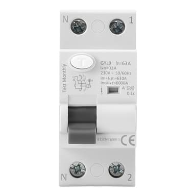 Interruptor Diferencial SuperInmunizado SI 63A 300mA, 2P, Clase A y 6kA.