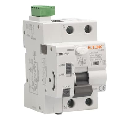 interruptor Diferencial Rearme Automatico Superinmunizado 2P 40A 30mA 6Ka TIPO A. Diferencial SI Auto Rearmable Super Inmunizado. carril Din.