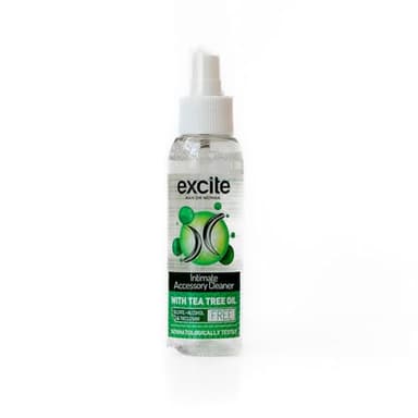 EXCITE MAN OR WOMAN Limpiador desinfectante para copa menstrual y accesorios íntimos de silicona. Un limpiador Antibacteriano y Antiséptico con Aceite de Árbol de Té. Sin alcohol ni sulfatos. 100ml