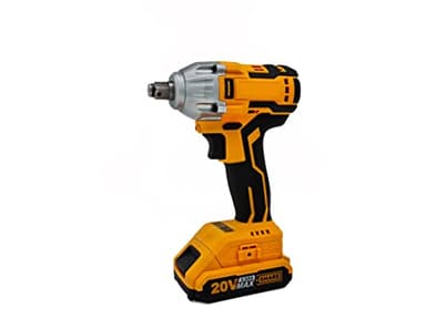 Ingco Ciwli2001 - Atornillador de impacto a batería de litio eléctrico 20 V profesional con 2 pilas de 2 Ah, llaves y bolsa