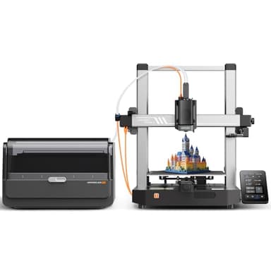 ANYCUBIC Kobra 3 Combo Impresora 3D para Impresión Multicolor (4 a 8 Colores), 600mm/s Impresora 3D de Alta Velocidad, Sincronización RFID, LeviQ 3.0 Auto Nivelación, Tamaño de Impresión 250*250*260mm
