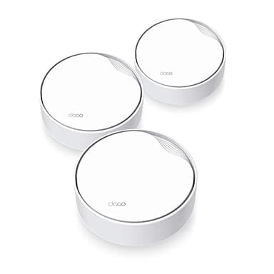 TP-Link Deco X50-PoE(3-Pack)- AX3000 Dual Band Wi-Fi 6 Mesh, Soporta alimentación PoE y DC, Puerto 2.5Gbps, Alcance hasta 600m², WPA3, Ideal para Casas Grandes