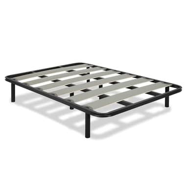 Ferlex - Somier 140x200 cm Essential de Láminas Anchas | Incluye 8 Patas de 25 cm y Arcos Sujeta Colchones | Cama Estable y Robusta