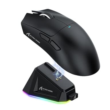 ATTACK SHARK X11 Gaming Mouse with Magnetic Charging Dock, PixArt PAW3311 Gaming Sensor, BT/2.4G Wireless/Wired Gaming Mouse, 22000 dpi, Office Mice Gamer Mice for Win11/Xbox/PS/Mac (Negro)