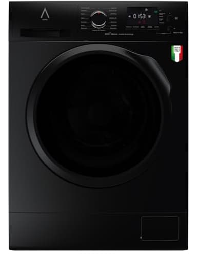 ALPHA Lavadora TITAN Elite-7, Made in Italy, Eficiencia A, Negro Brillo, Eco Silence Inverter, 1.200rpm, 7kg *Alta Gama*