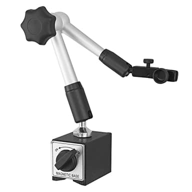 Neoteck Base Magnética para Reloj Comparador Soporte de Base Magnético Flexible para Indicador de Dial Digital 100kg Max Base magnética Ajustable con Interruptor de ON/OFF con Sujeción Central