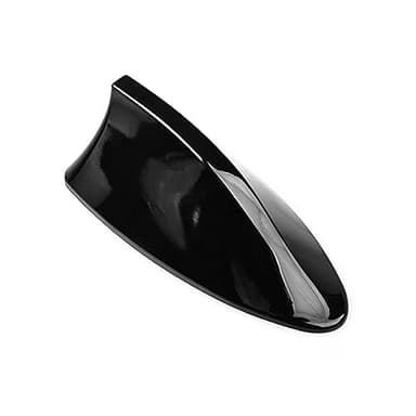 Folconroad Señal de Radio Universal para Coche diseño de Aleta de tiburón Coche Techo Superior Am/FM Radio tiburón Antena（Negro）