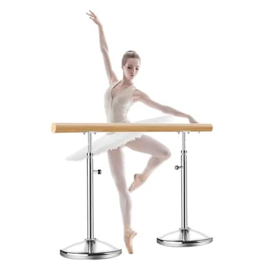 Barra de Ballet para Casa Barra De Ballet Portátil Para Adultos En Casa, Base Resistente De Acero Inoxidable, Barra De Danza De Ballet De Altura Ajustable, Equipo De Entrenamiento De Estiramiento De E