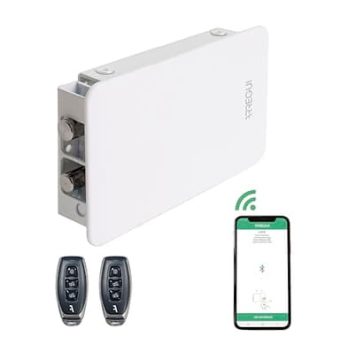 ARREGUI KAMO CI20BRC Cerradura de Seguridad Invisible para Puerta Control con Smartphone y Mando | Antirrobo | Anti Okupas | Cerradura Electrónica para Puerta con Bluetooth | Cerrojo Interior | Blanco