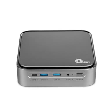 Qian Mini PC Intel Core i5 1135G7 4 Cores a 4,2 GHz | Intel Iris Xe Graphics | 16GB DDR4 3200Mhz | 512GB SSD M.2 NVMe Gen3x4 | WLAN WiFi 5 | LAN 1 GB | Prueba Win 11 Pro | (Plata)