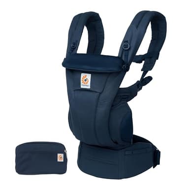 Ergobaby Mochila portabebé Omni Dream para recién nacidos desde su nacimiento hasta que pesan 20,4 kg, portabebé ergonómico de Algodón SoftTouch de 4 posiciones para transportar (Midnight Blue)