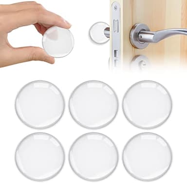 Vicloon 6pcs Tope de Puerta, 40mm Transparentes Para Puerta Autoadhesivos, Tope de Puerta, Topes Transparentes Autoadhesivos para Puertas,Topes Para Puertas para Muebles y Protección de Paredes