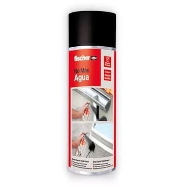 fischer - Silicona líquida en Spray | Reparación y Sellado de Tejados, Canalones y Fachadas | Sin Ftalatos, Isocianatos ni Alquitranes | 500L | Negro