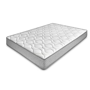 amuéblate online - Colchón Viscoelástico Carla (Doble Cara) Multicapa con Firmeza-Dureza Media-Alta, Altura 21cm, Antiácaros, Antibacerias e Hipoalergénico, 90 x 190