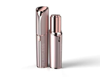 Finishing Touch Flawless Depiladora Facial de Nueva Generación sin Dolor con Cabeza de Afeitado Antialérgico Chapado en Oro de 18 K - Blush Recargable